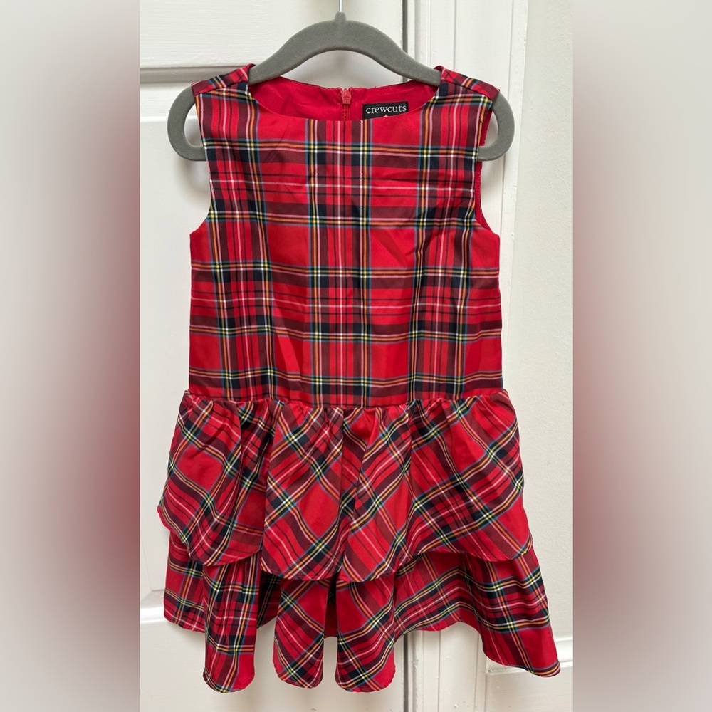 Crewcuts Tartan Plaid Girls Dress 4T